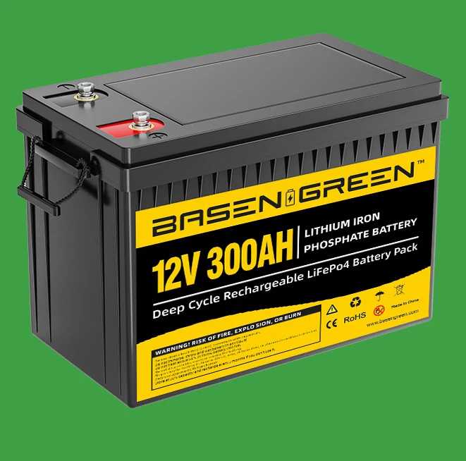 BasenGreen BG-12300 12.8V 300Ah LiFePO4 Deep Cycle Battery