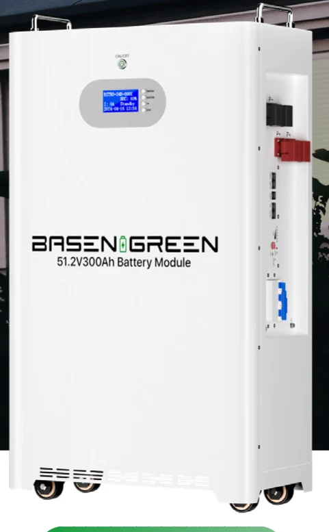 BasenGreen BR-OW-LV 15.36KWH 51.2V 300Ah Wall-Mounted LiFePO4 Battery on Wheels