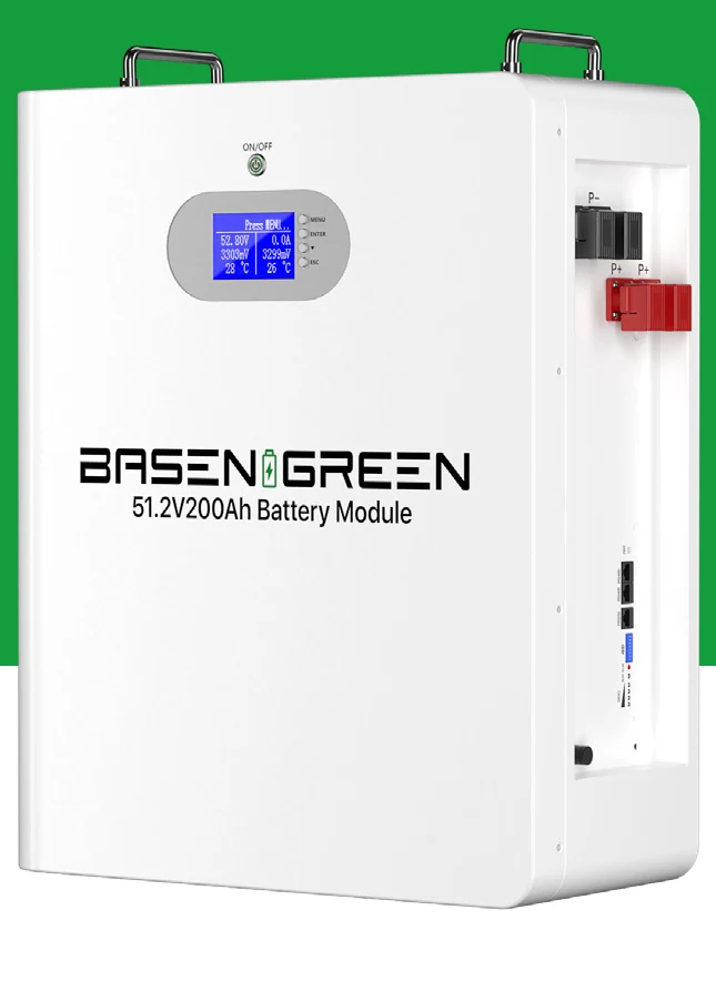 BasenGreen BR-WM-LV 7.68KWH(16S) 51.2V 150Ah Wall-Mounted LiFePO4 Battery