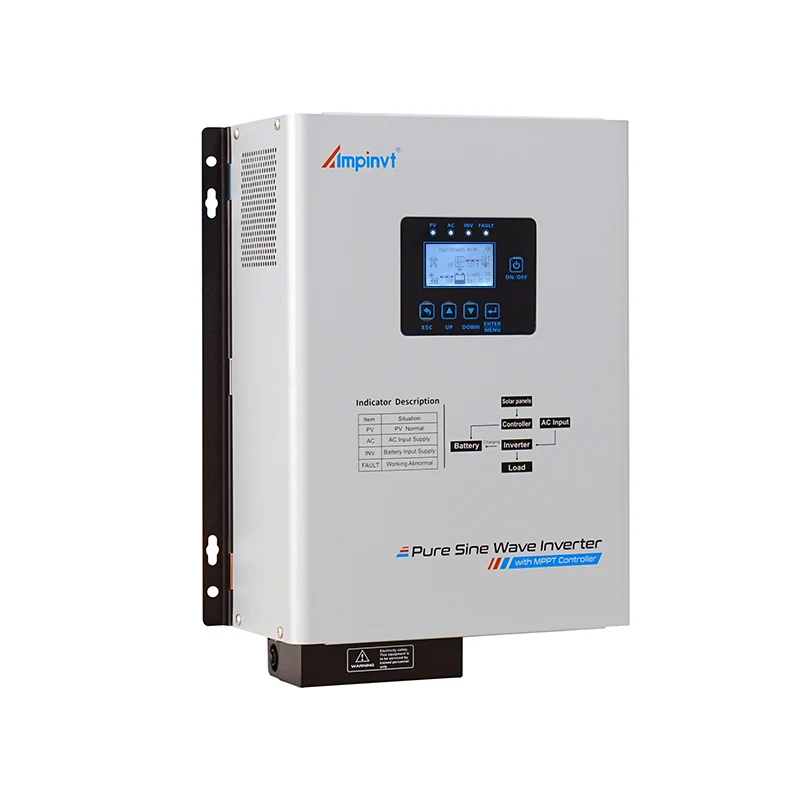 Ampinvt HTS-122 1200W 120V Low-Frequency Inverter Charger with 40A MPPT