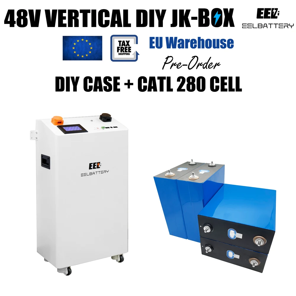 EEL 48V 16S JK V2 Vertical DIY Battery Kit with CATL 280Ah Cells (JK V15 200A BMS)