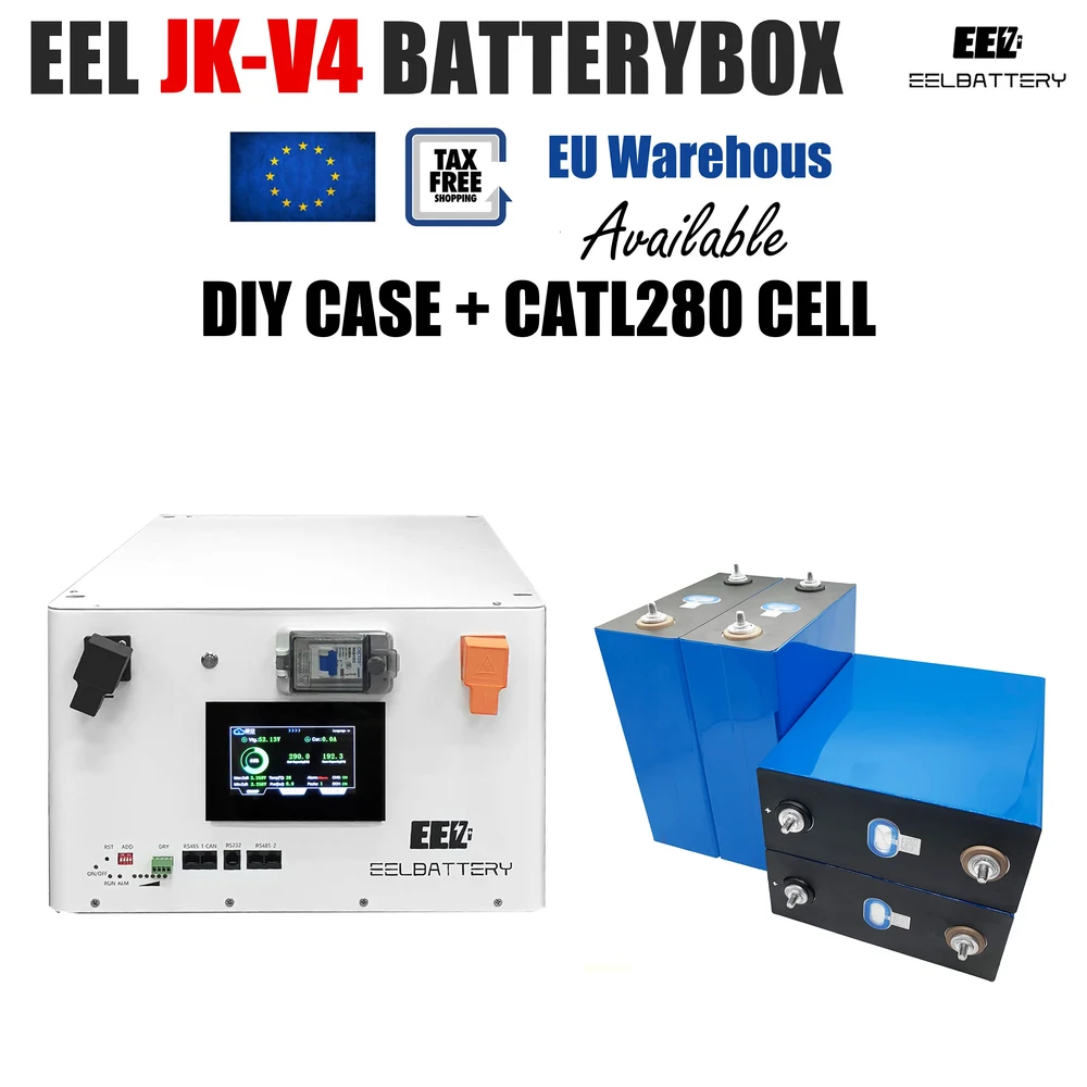 EEL 48V 16S V4 JK DIY Battery Kit with CATL 280Ah Cells (JK 200A BMS)