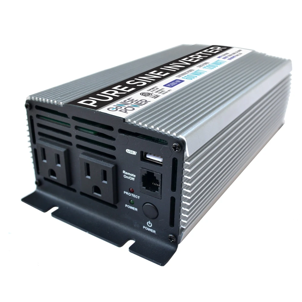 GoWISE Power PS1001 600W 12V Pure Sine Wave Power Inverter