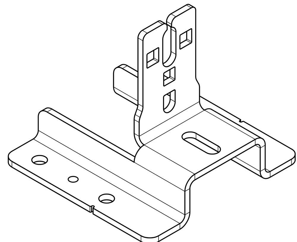 IntegraRack IR-D1 Super Sealing Multi-Surface Deck Mounted Bracket