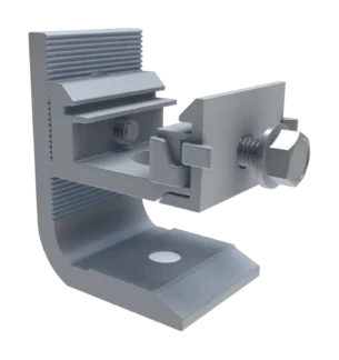 IronRidge ClickFit L-Foot, Mill (Incl. Clicker)
