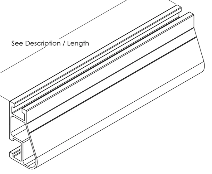 IronRidge XR10, Rail 184 in, Black
