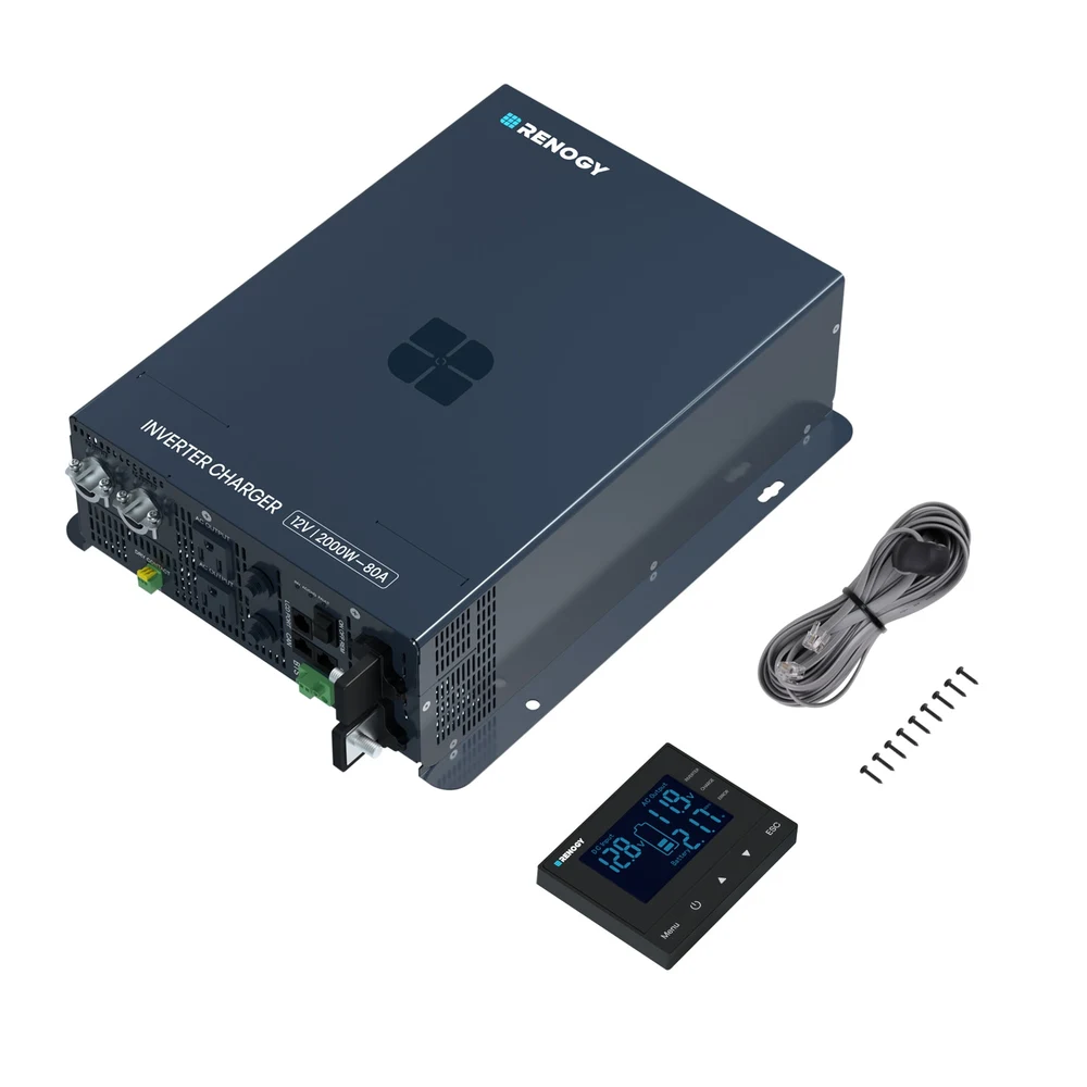 Renogy 2000W 12V Pure Sine Wave High-Frequency HF Inverter Charger