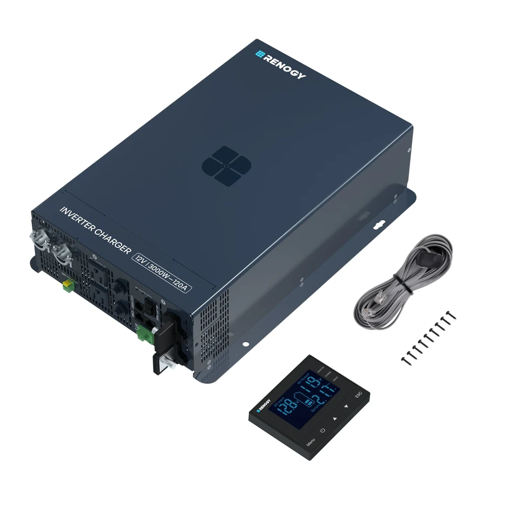 Renogy 3000W 12V Pure Sine Wave High-Frequency HF Inverter Charger
