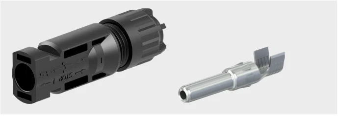 Stäubli MC4 plug PV-KST4/6X-UR, 4/6 mm2, cable diameter 5.5-7.4 mm