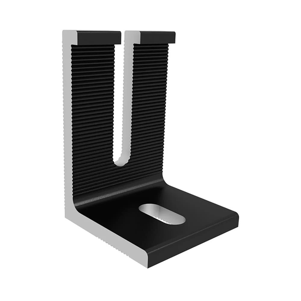 SunModo Open L-Foot, 3 in, Black (LFT-OPEN-3-B)