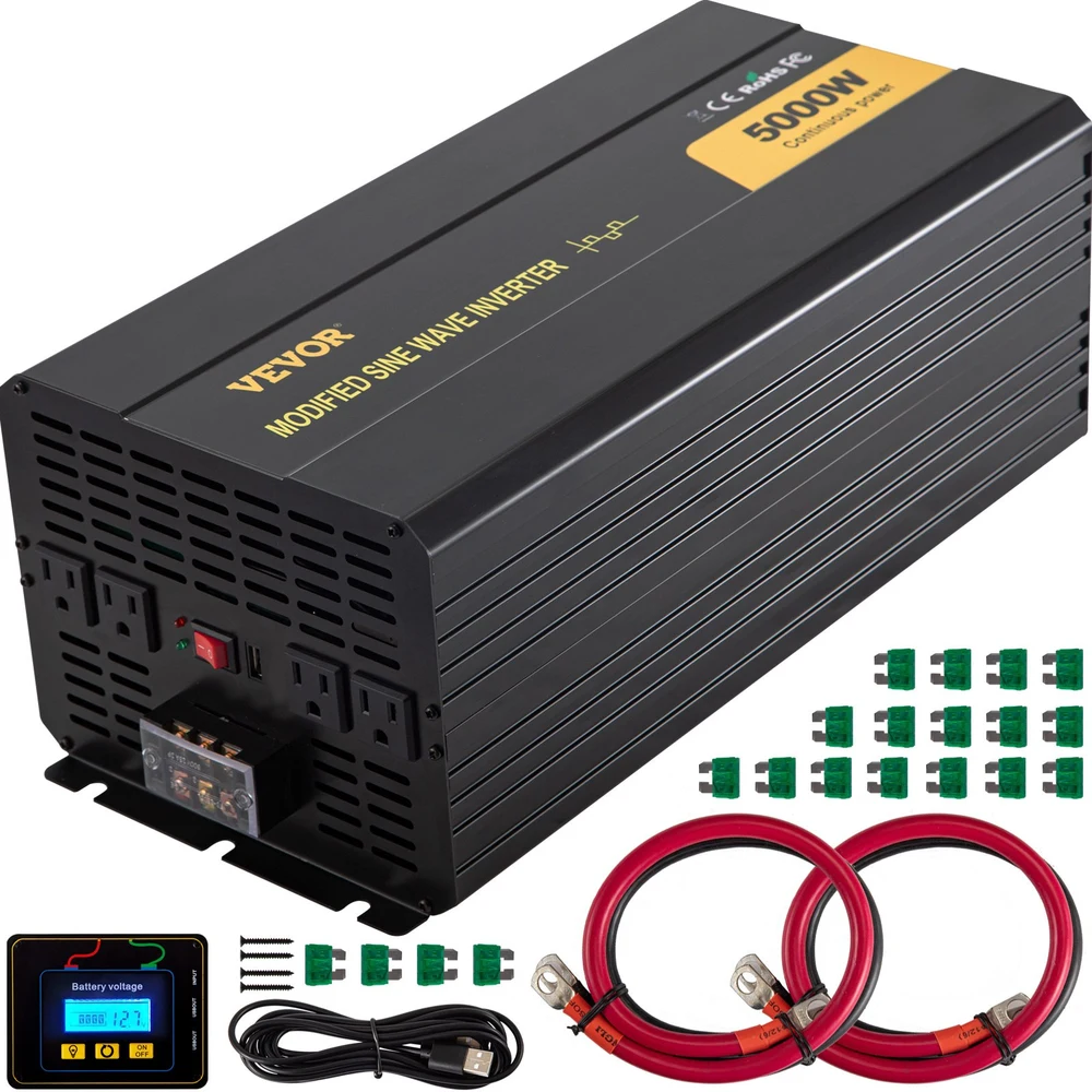 VEVOR GYM-5000W 5000W 12V Modified Sine Wave Inverter