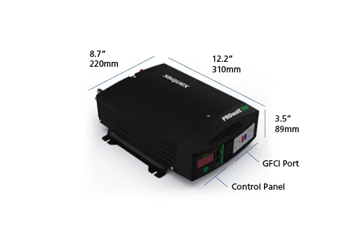 Xantrex PROwatt SW 600 True Sine Wave Inverter, 540 W, 12 V DC to 120 V AC (806-1206)