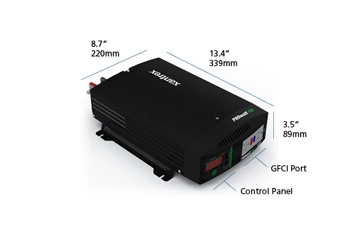 Xantrex PROwatt SW 1000 True Sine Wave Inverter, 900 W, 12 V DC to 120 V AC (806-1210)