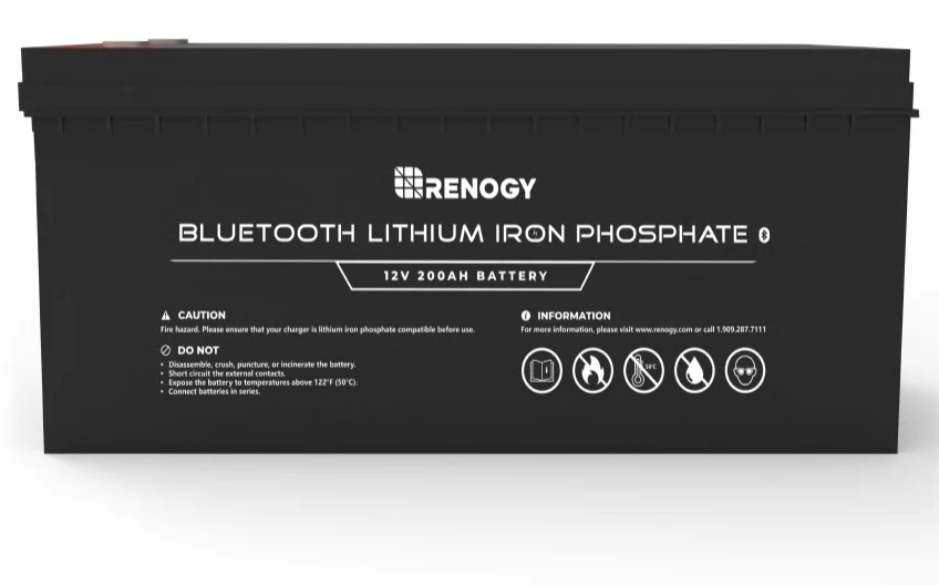 Renogy 12V 200Ah Lithium Iron Phosphate Battery w/ Bluetooth (RBT200LFP12-BT)