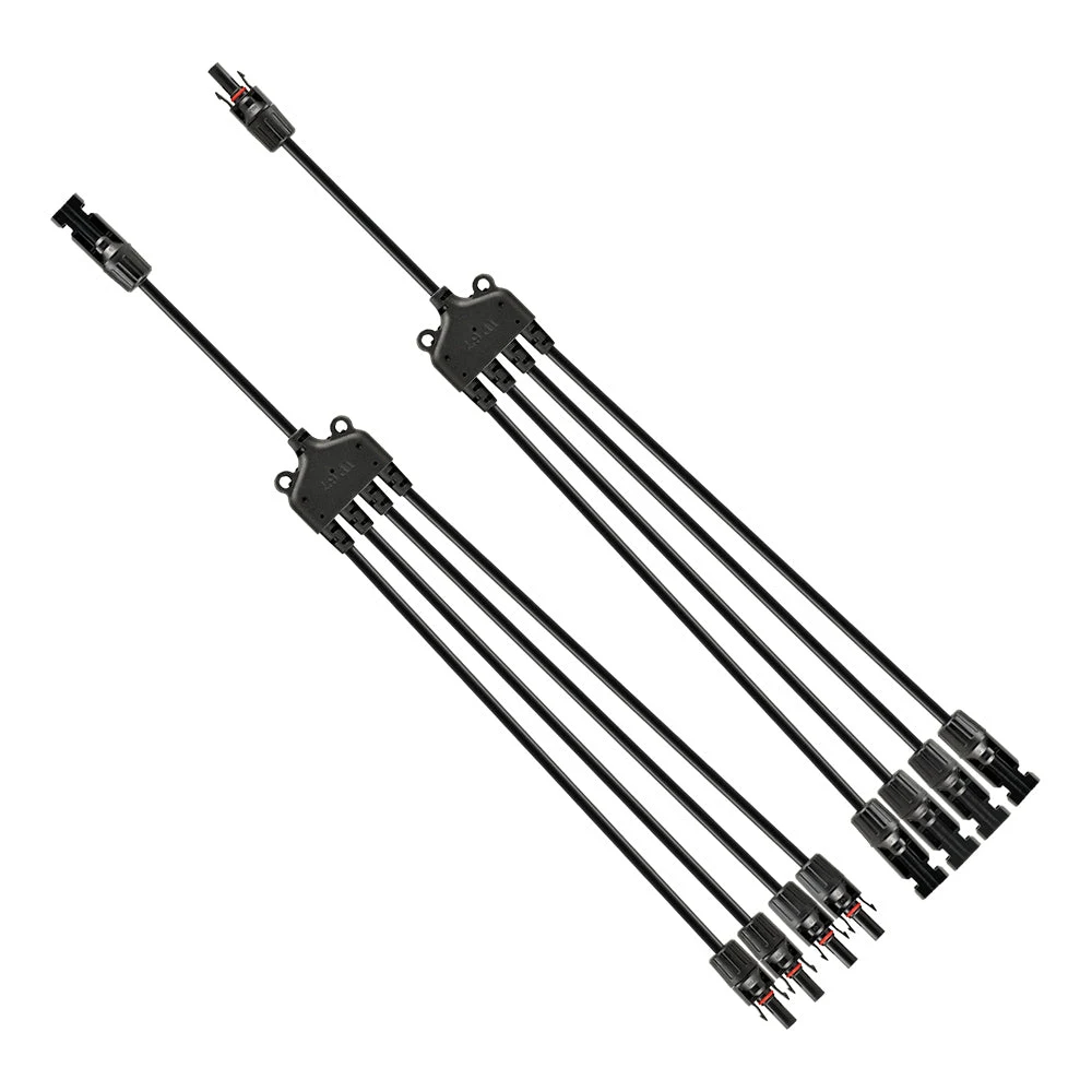RICH SOLAR Y-Branch 4-to-1 Solar Panel Parallel Adapters (RS-Y4)